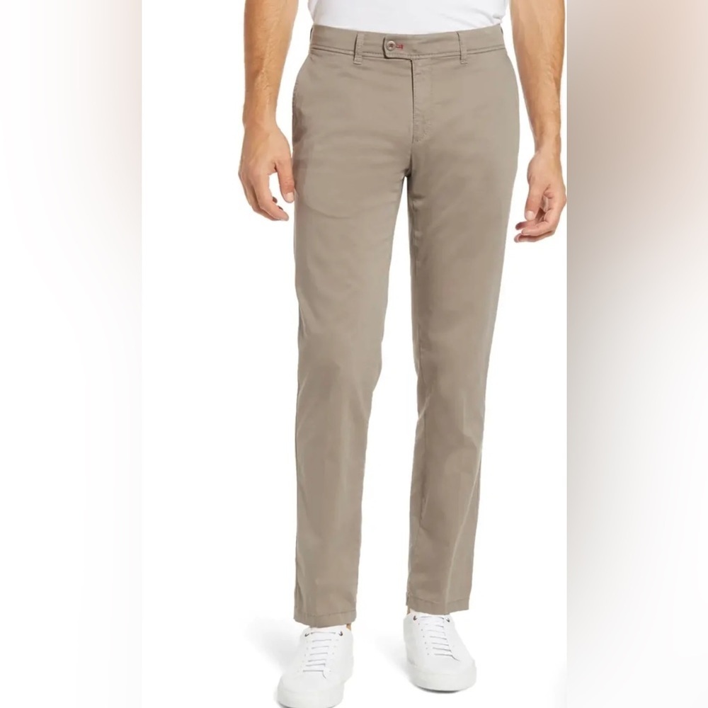 New Brax Feel Good Kapok & Pima Beige Chino Pants Men’s Cotton Trousers